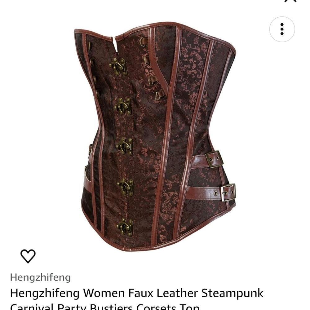 Brown Steampunk Corset